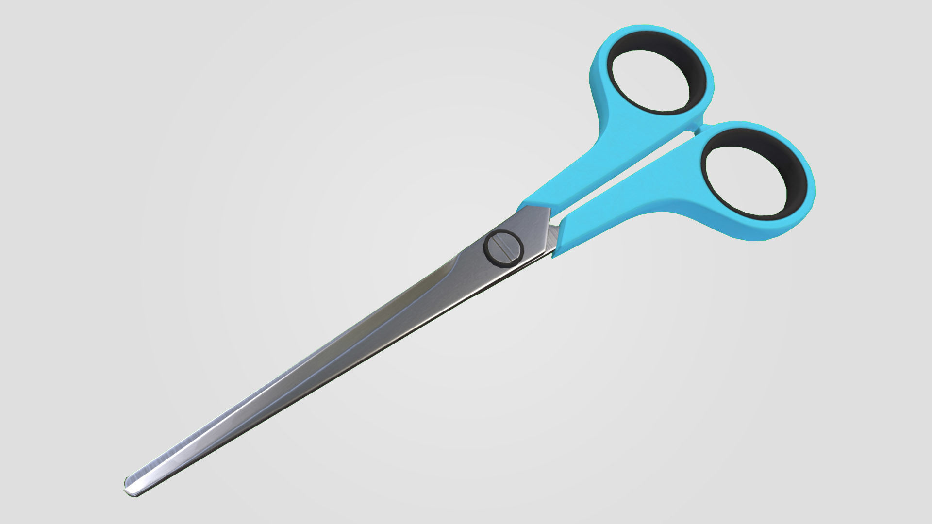 Office Scissors Low-poly 3D model_2