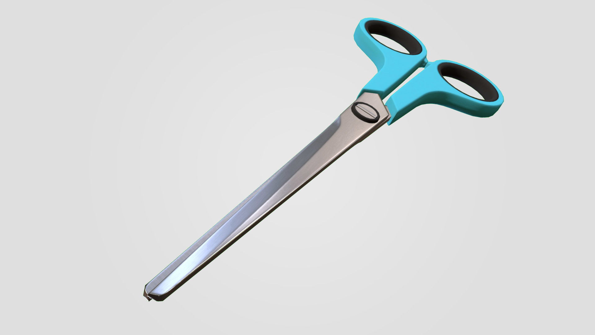 Office Scissors Low-poly 3D model_5