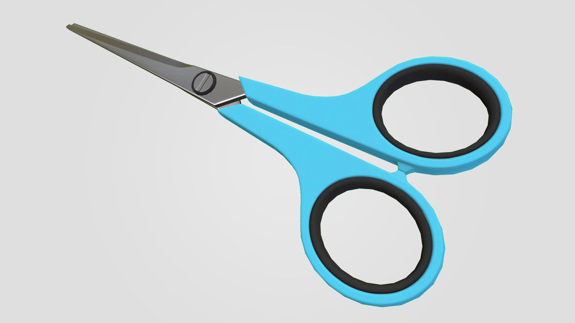Office Scissors Low-poly 3D model_1