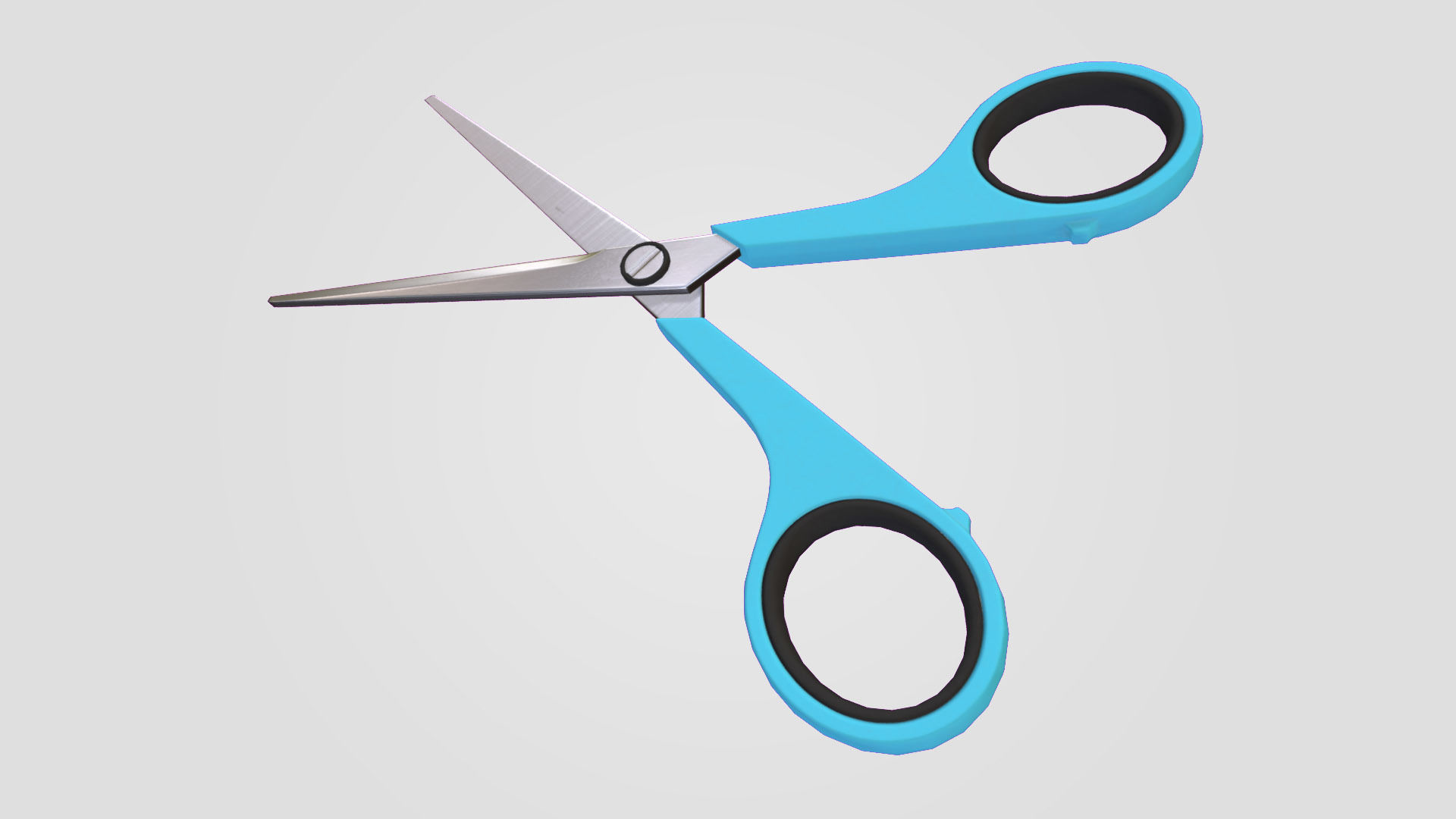 Office Scissors Low-poly 3D model_4