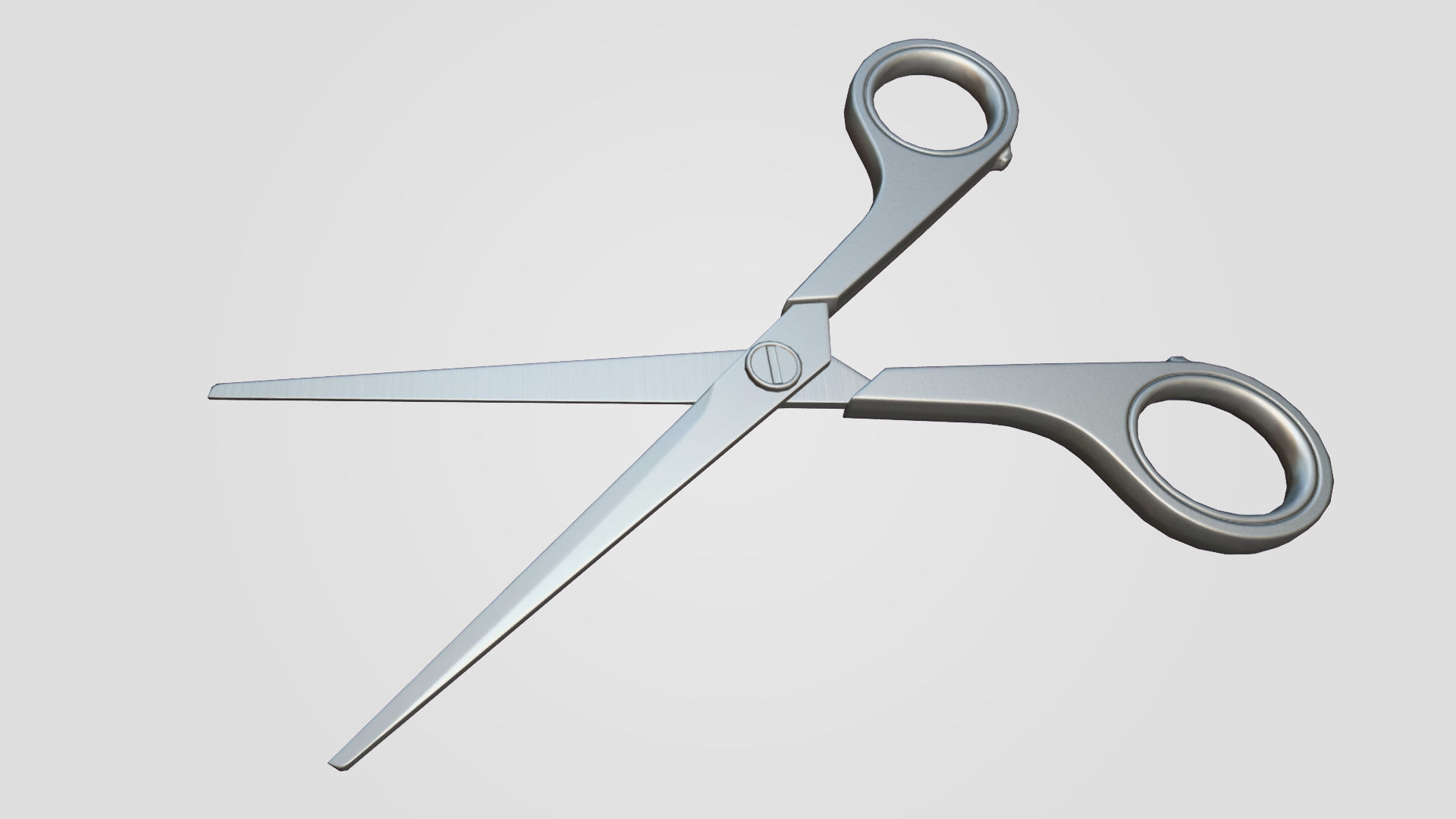 Office Scissors Low-poly 3D model_6