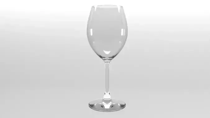 Wine Glass Free low-poly 3D model