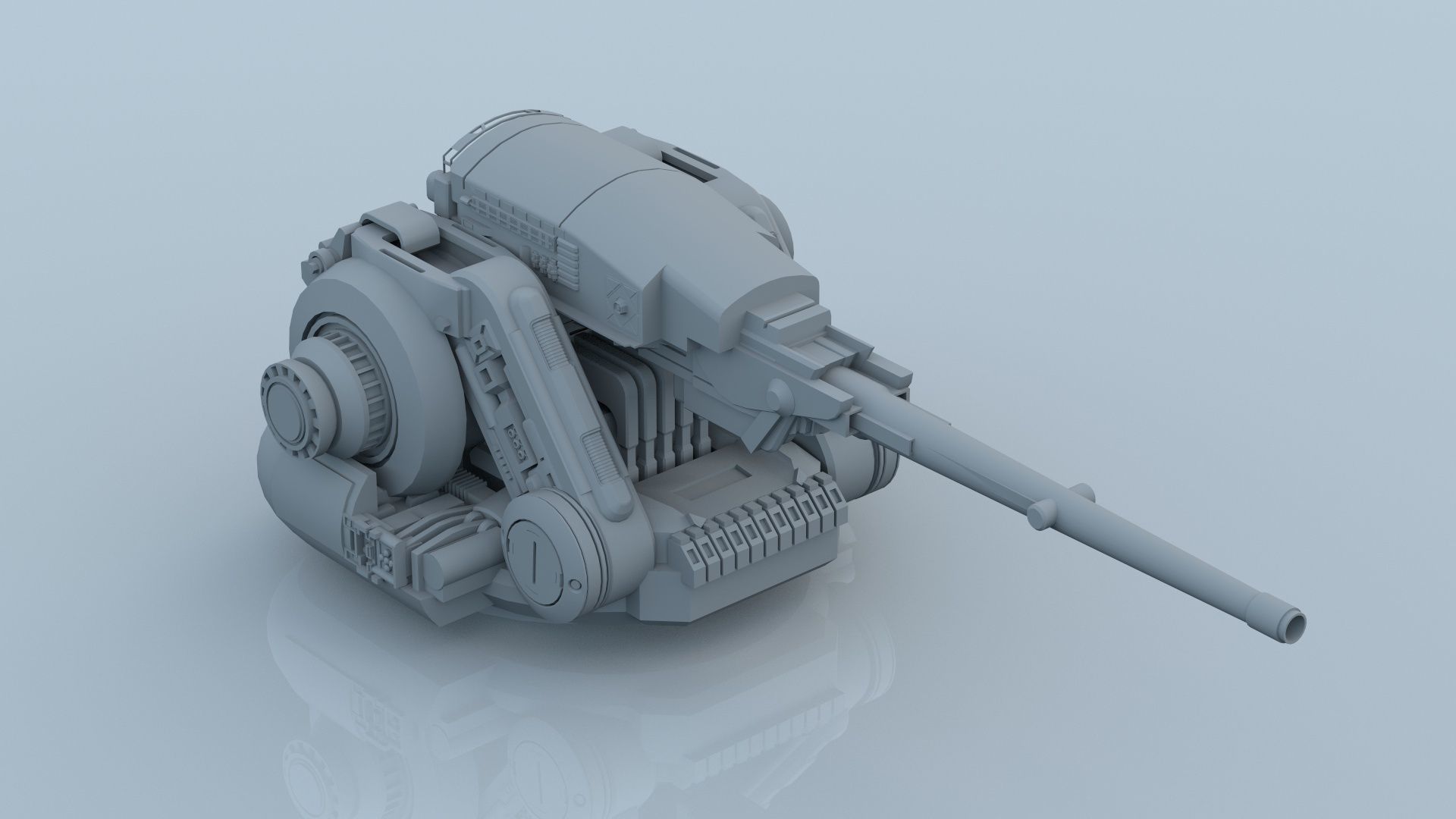 sci fi laser battery guns 3D model_10