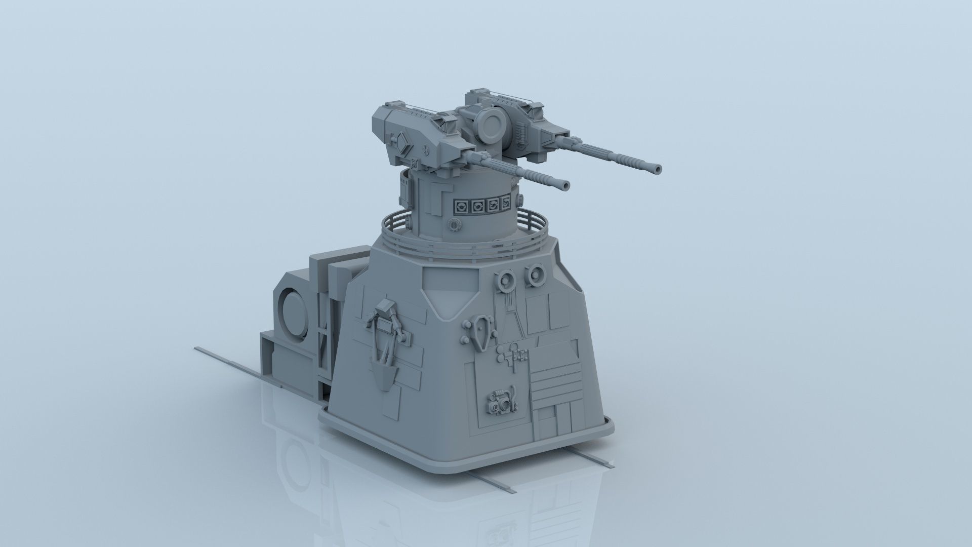 sci fi laser battery guns 3D model_8
