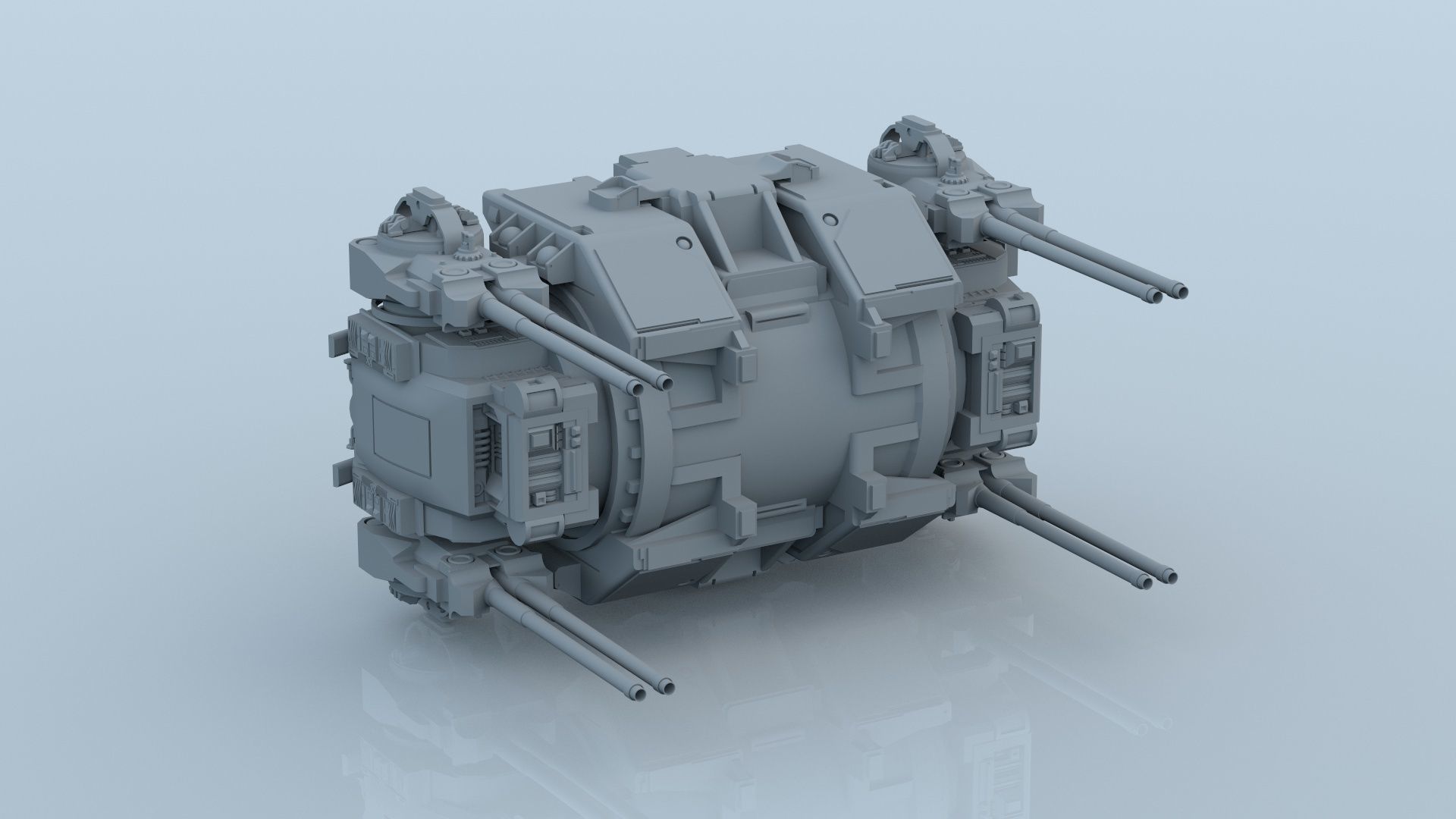 sci fi laser battery guns 3D model_14