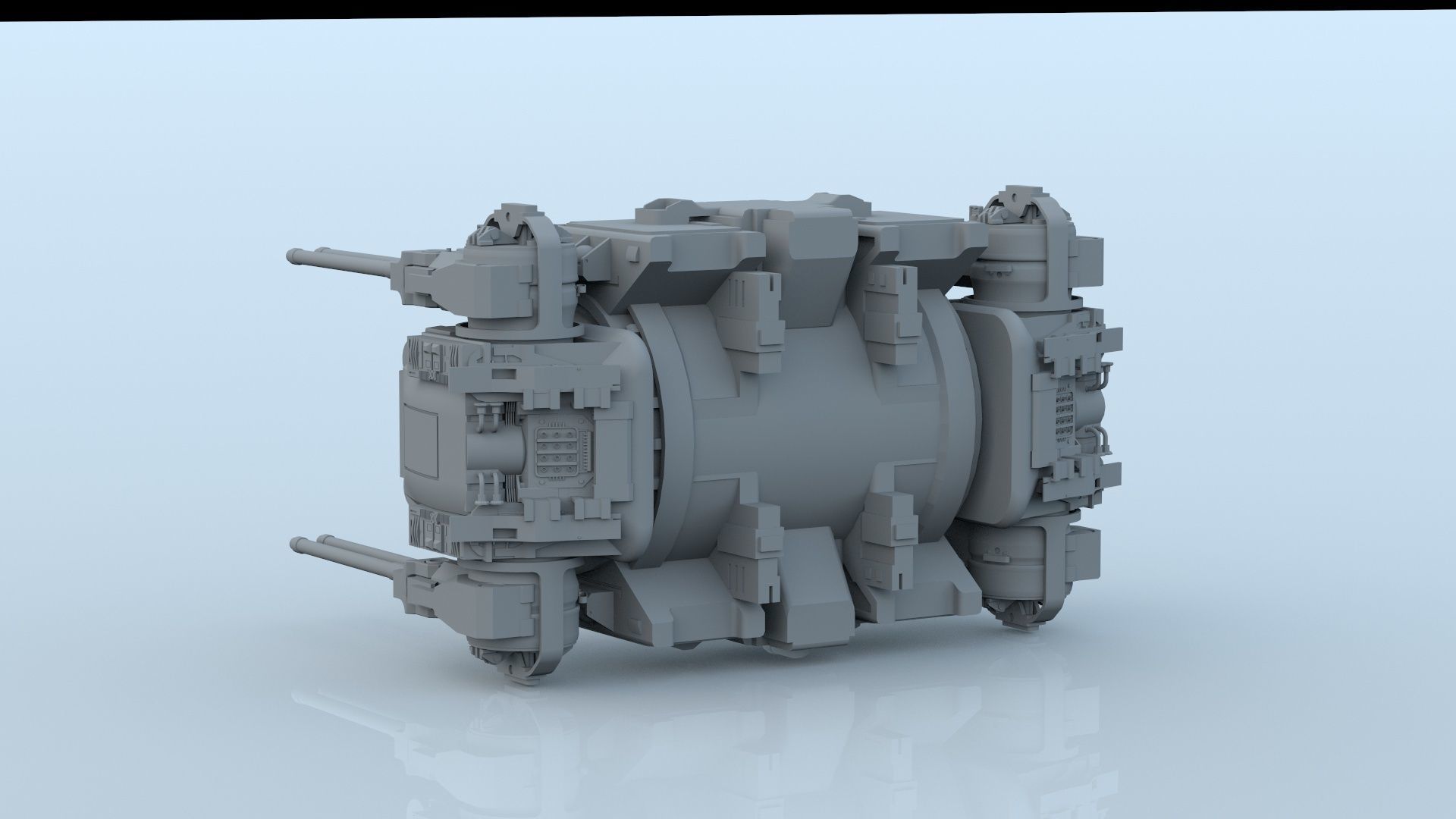 sci fi laser battery guns 3D model_15