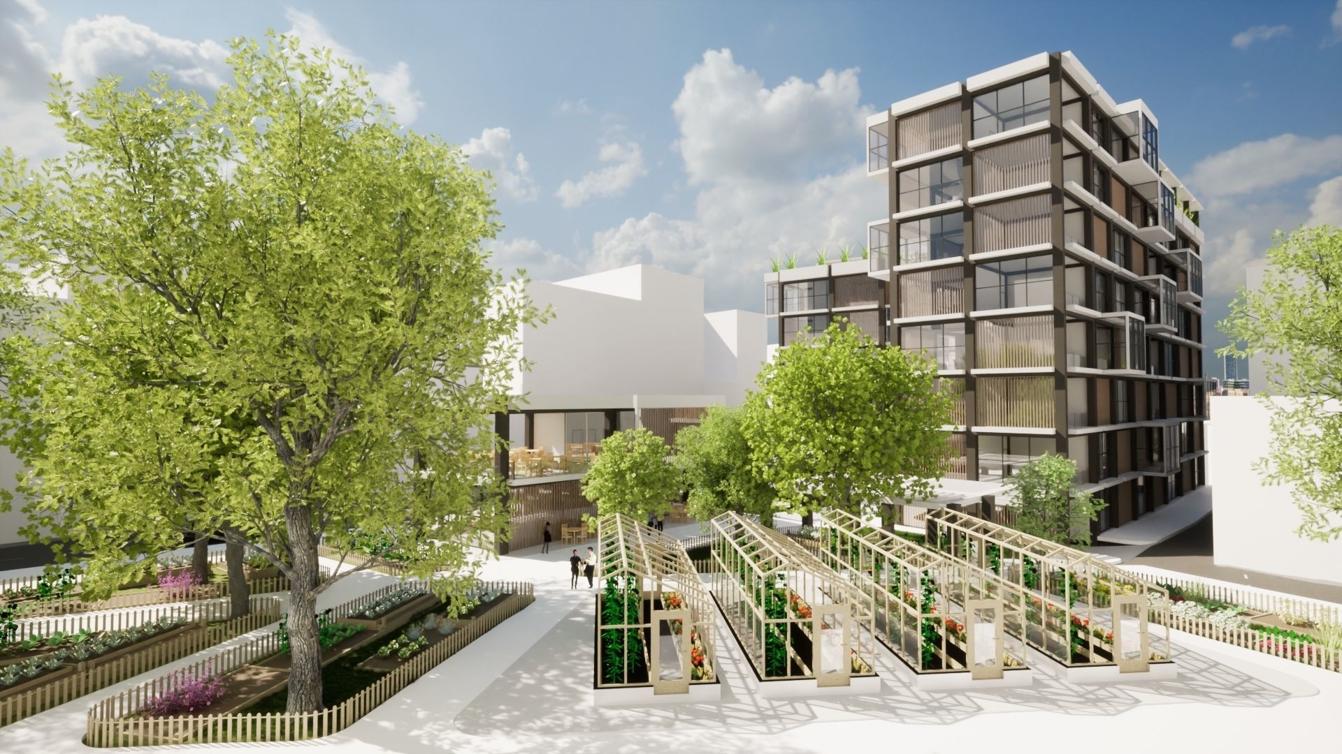 Apartment Building Revit Project 3D model_2