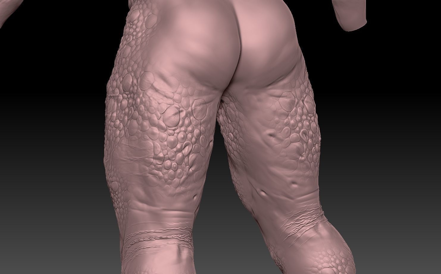 predator torso 3D print model_5