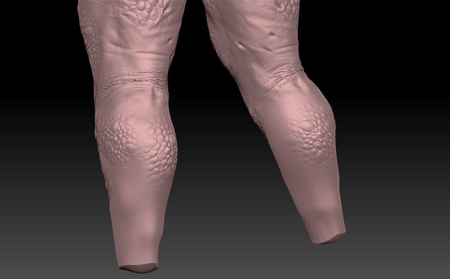 predator torso 3D print model_6