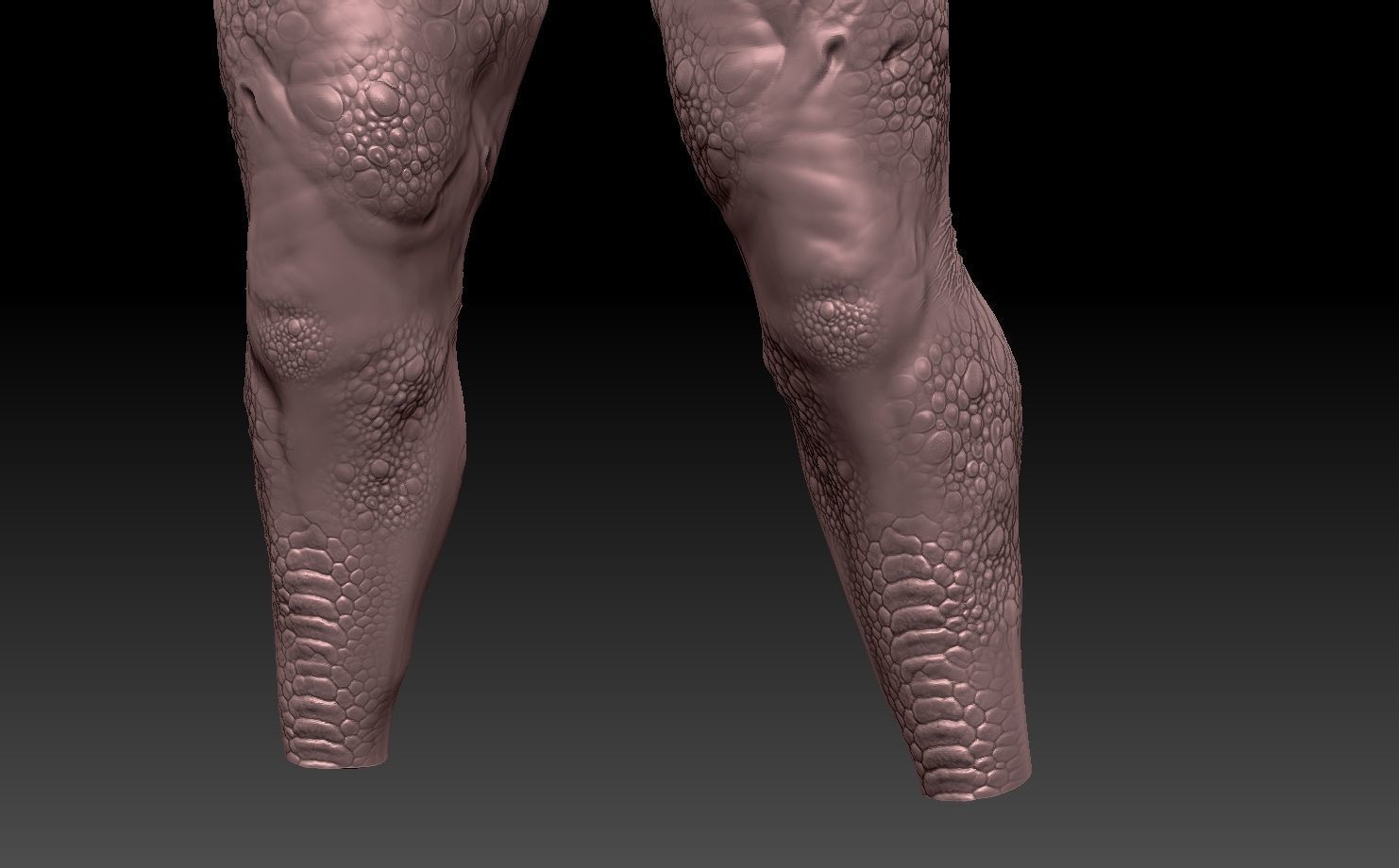 predator torso 3D print model_7