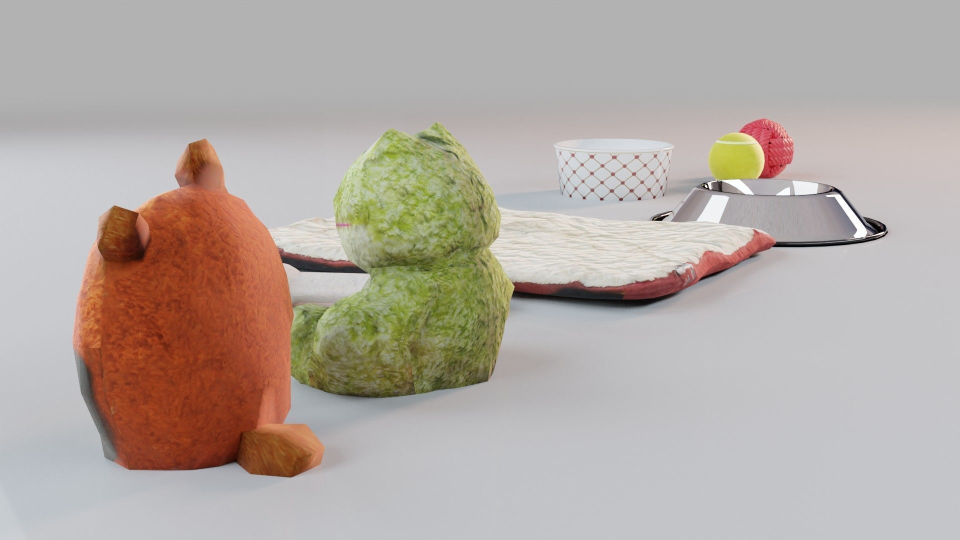 Dog Toy Asset - Game Ready Low-poly 3D model_5