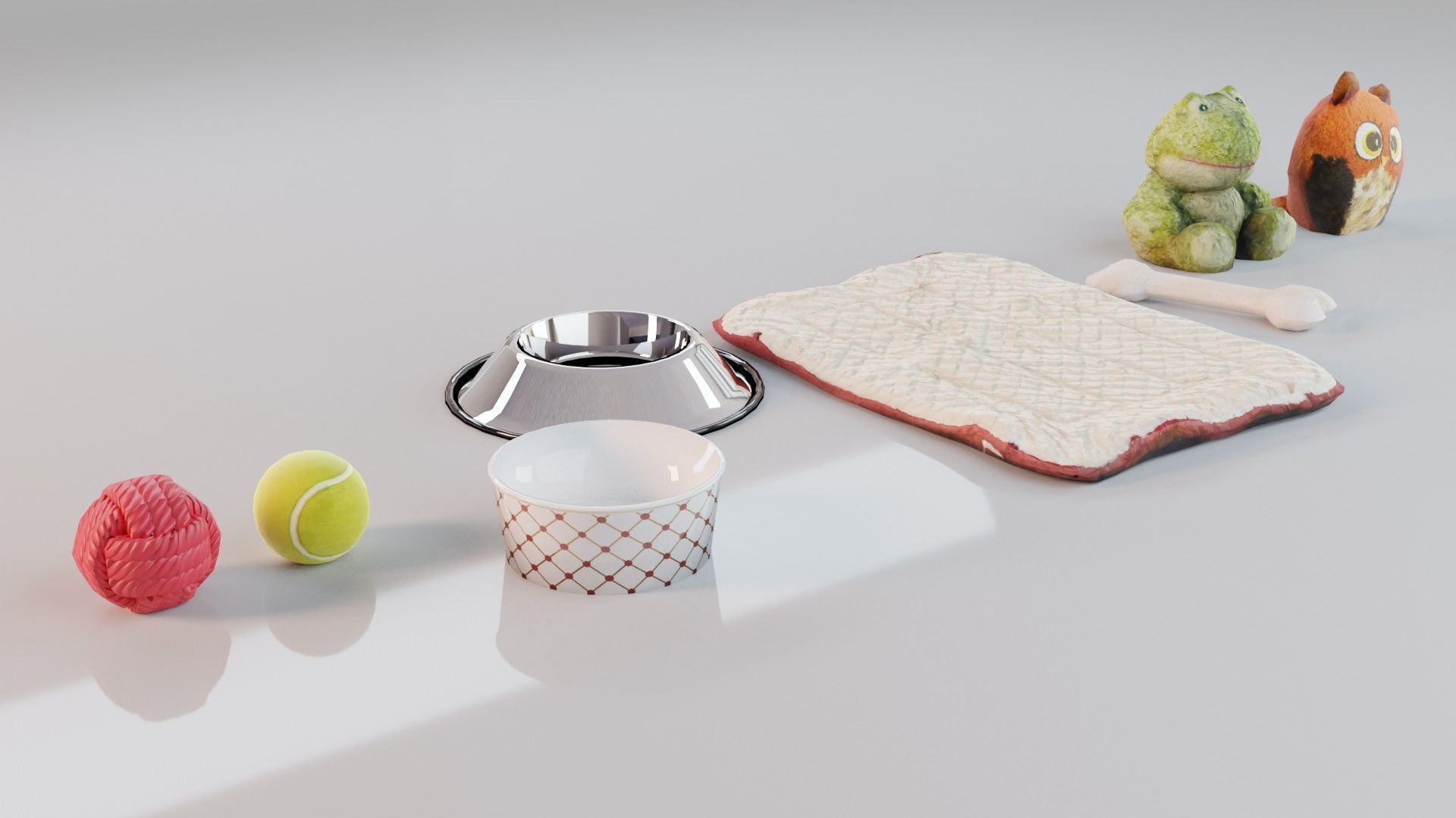 Dog Toy Asset - Game Ready Low-poly 3D model_1