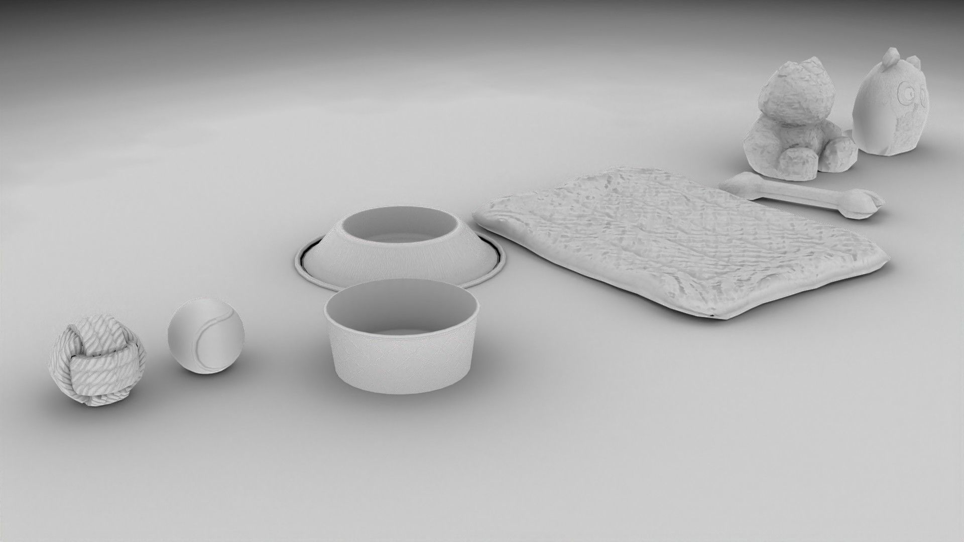 Dog Toy Asset - Game Ready Low-poly 3D model_20