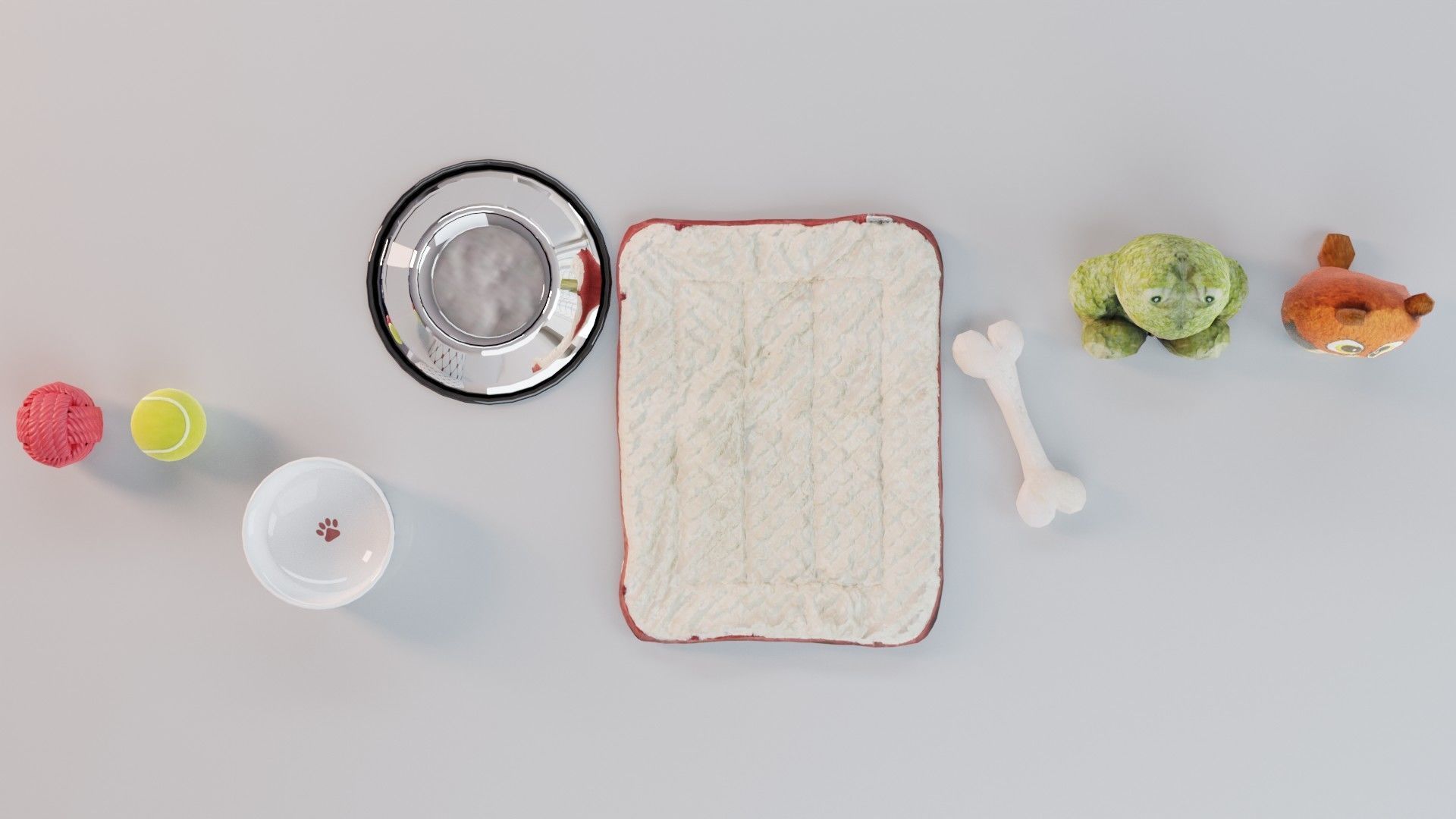 Dog Toy Asset - Game Ready Low-poly 3D model_3