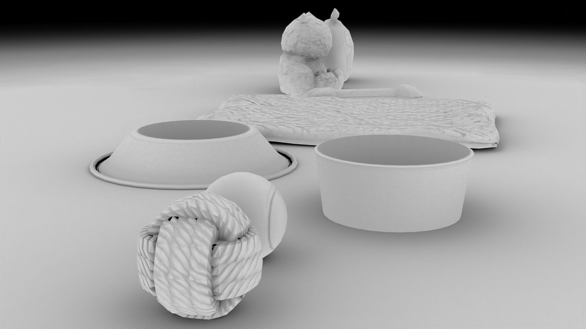 Dog Toy Asset - Game Ready Low-poly 3D model_21