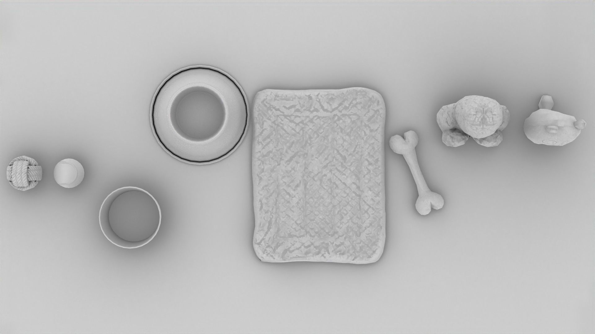 Dog Toy Asset - Game Ready Low-poly 3D model_22