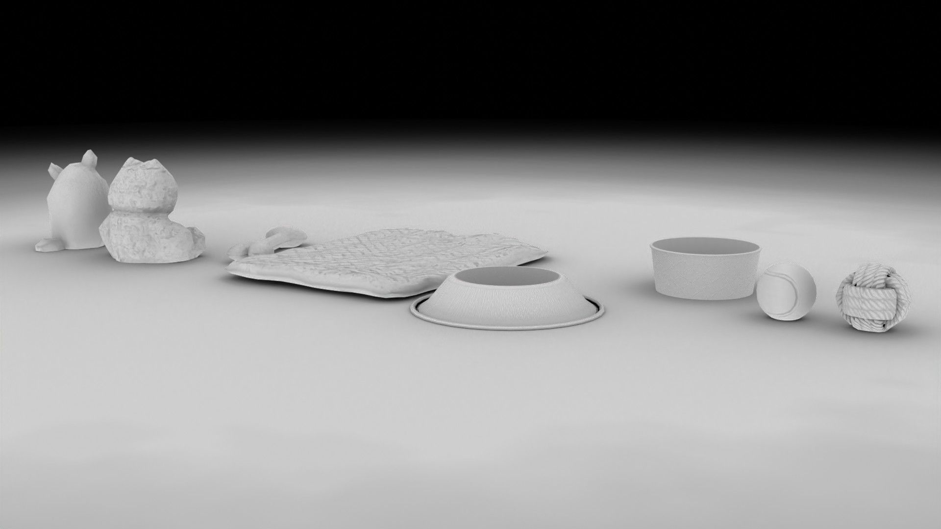 Dog Toy Asset - Game Ready Low-poly 3D model_25