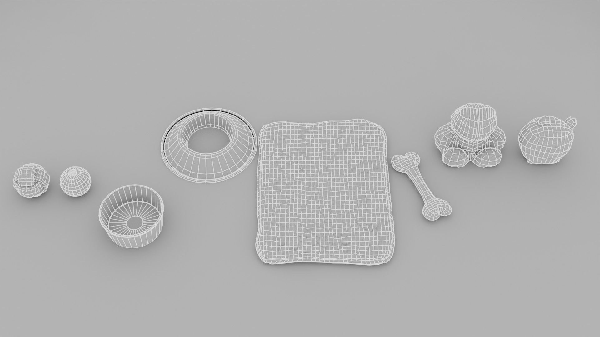 Dog Toy Asset - Game Ready Low-poly 3D model_37