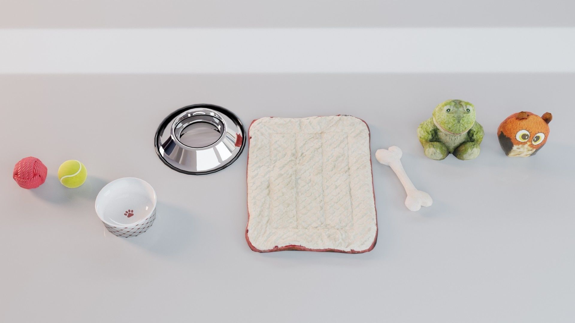 Dog Toy Asset - Game Ready Low-poly 3D model_4