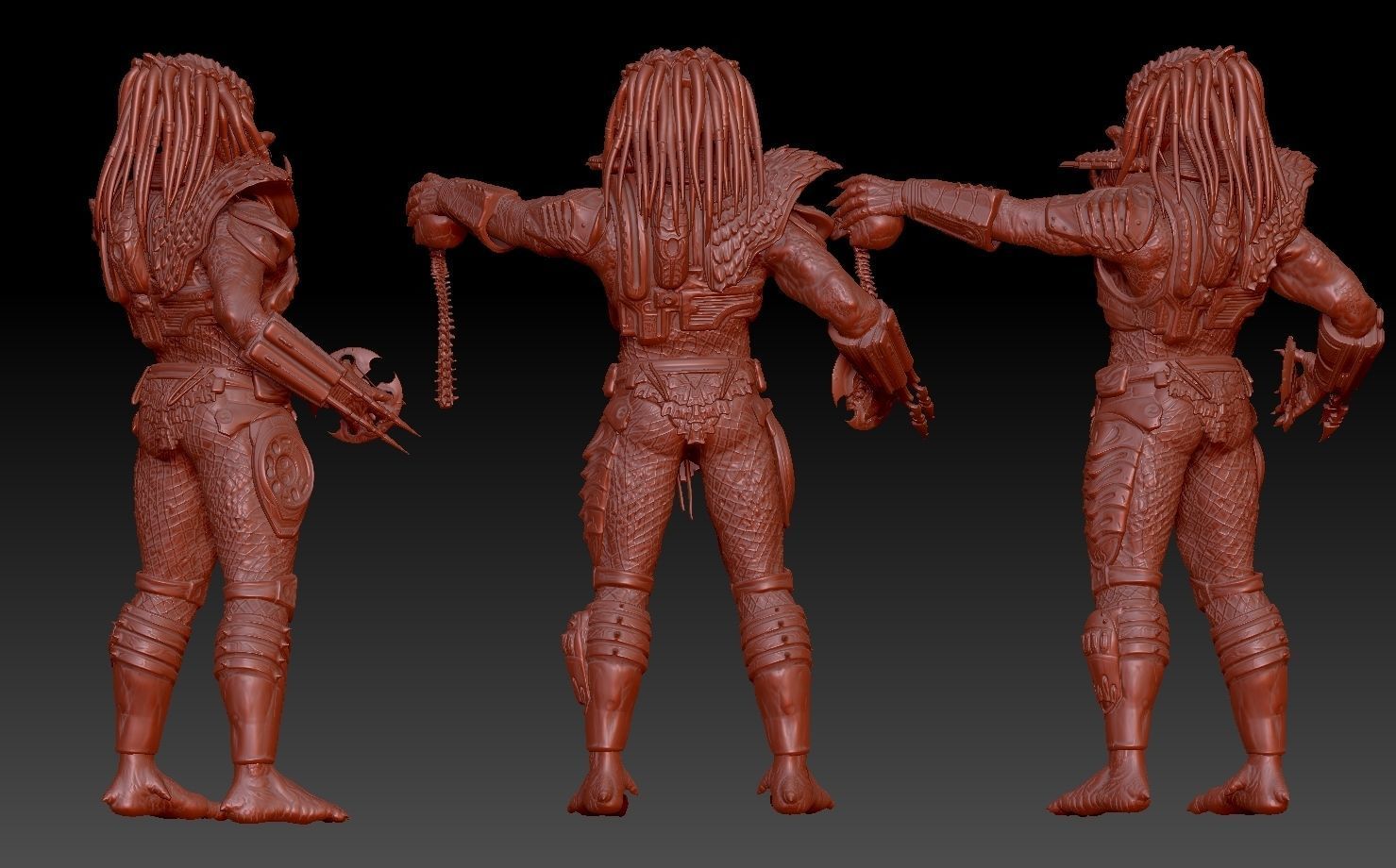predator 2 inspired city hunter 3D print model_4