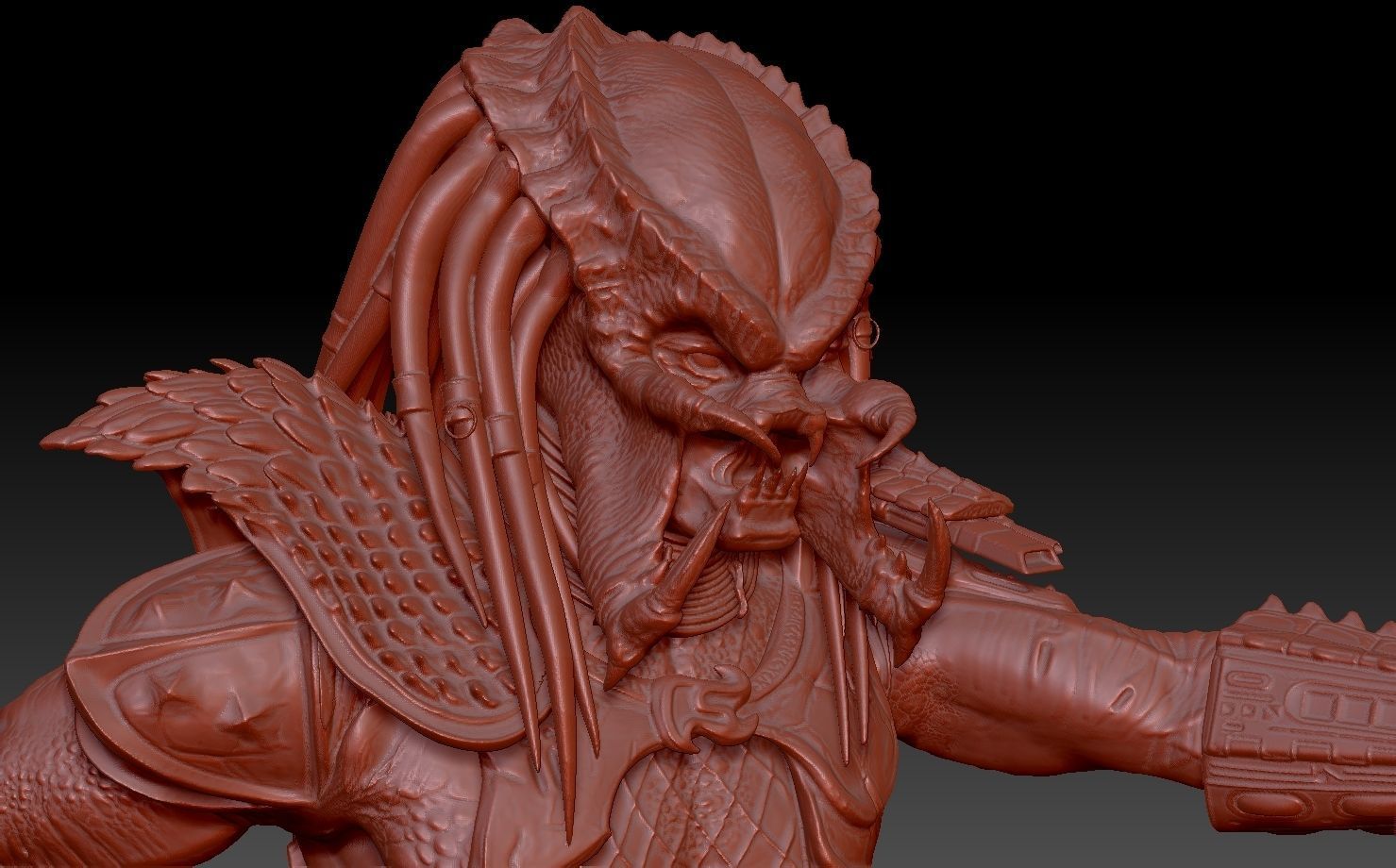 predator 2 inspired city hunter 3D print model_3