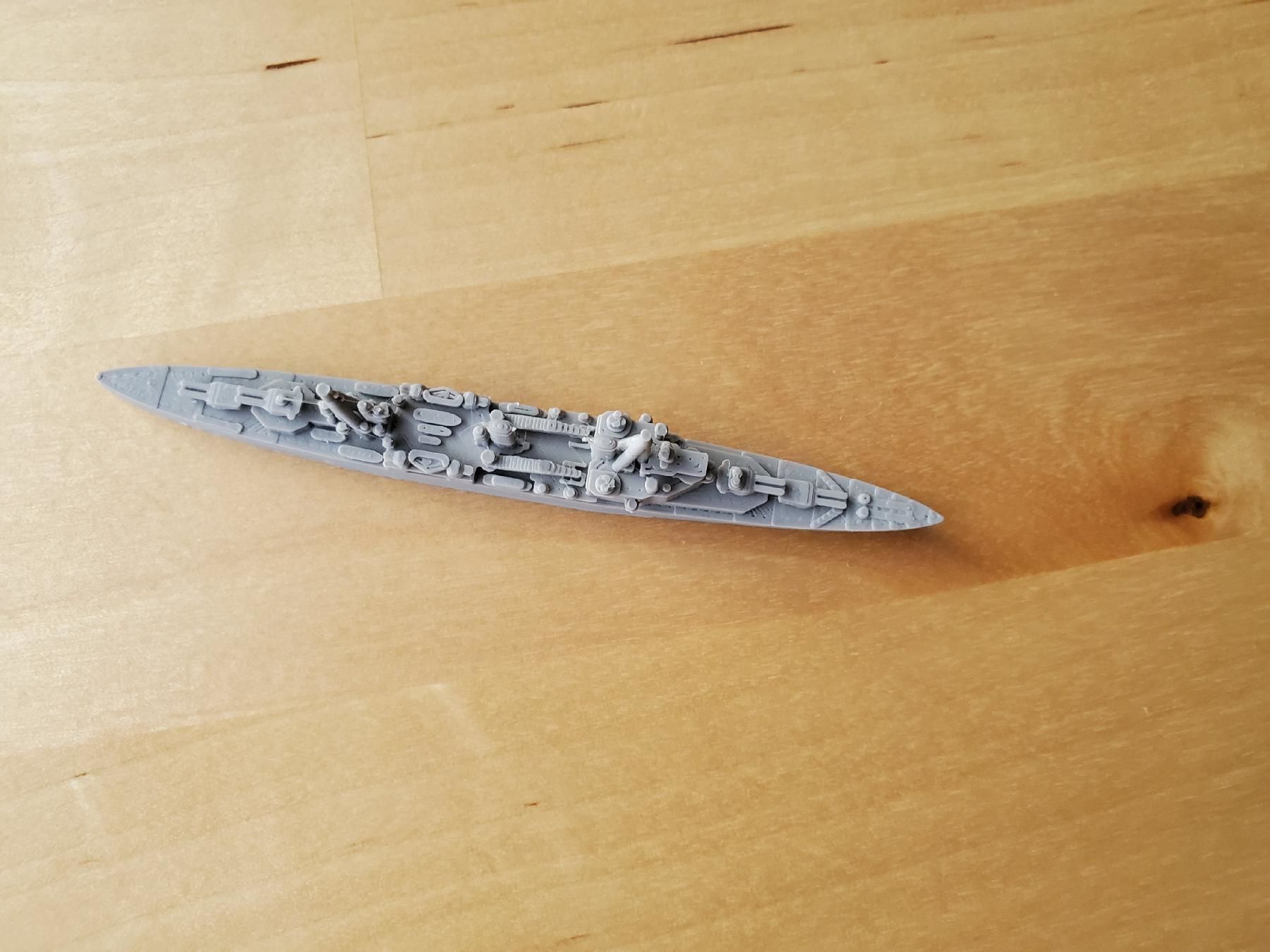 British County London Class Cruiser Warship 3D print model_7