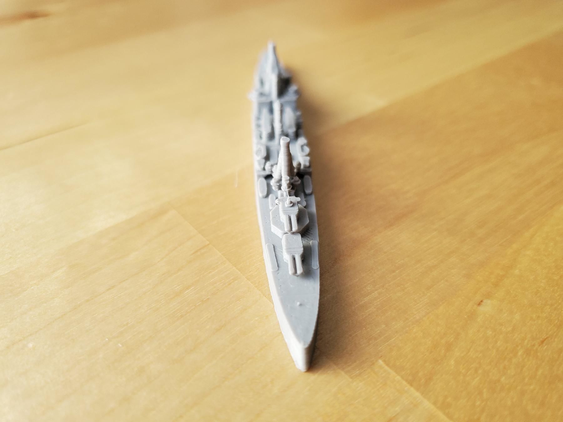 British County London Class Cruiser Warship 3D print model_12