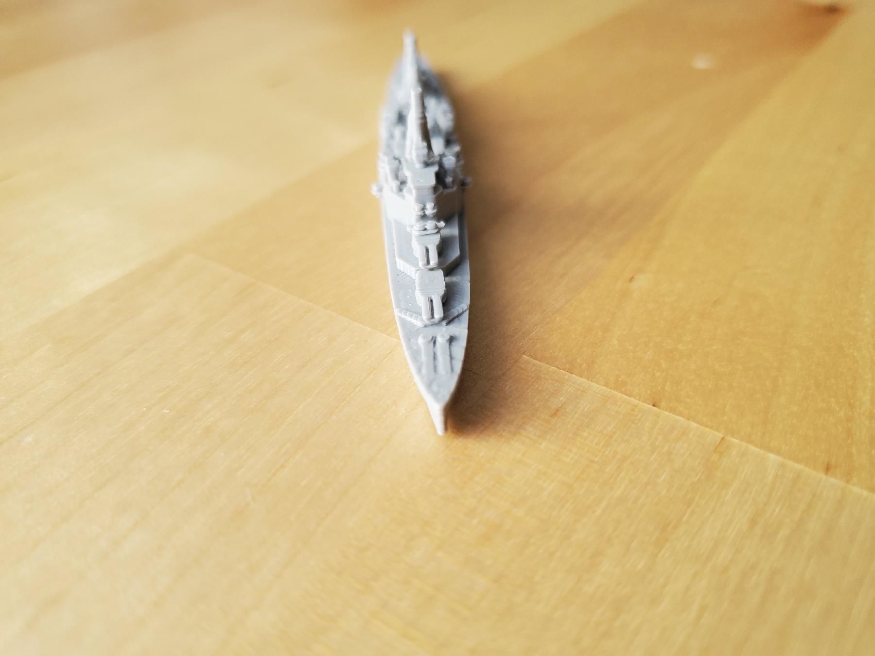 British County London Class Cruiser Warship 3D print model_11