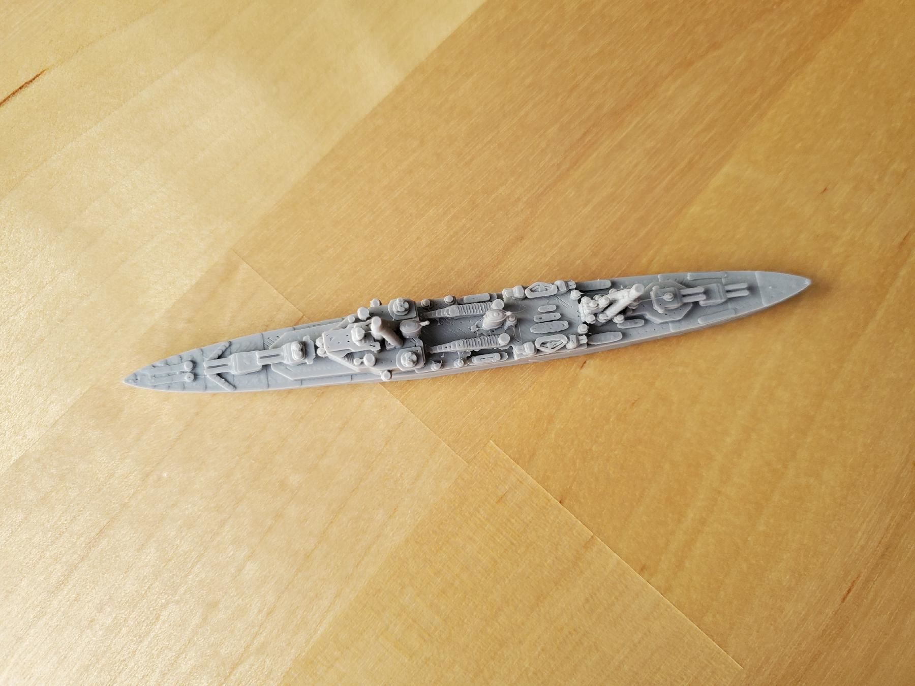 British County London Class Cruiser Warship 3D print model_6