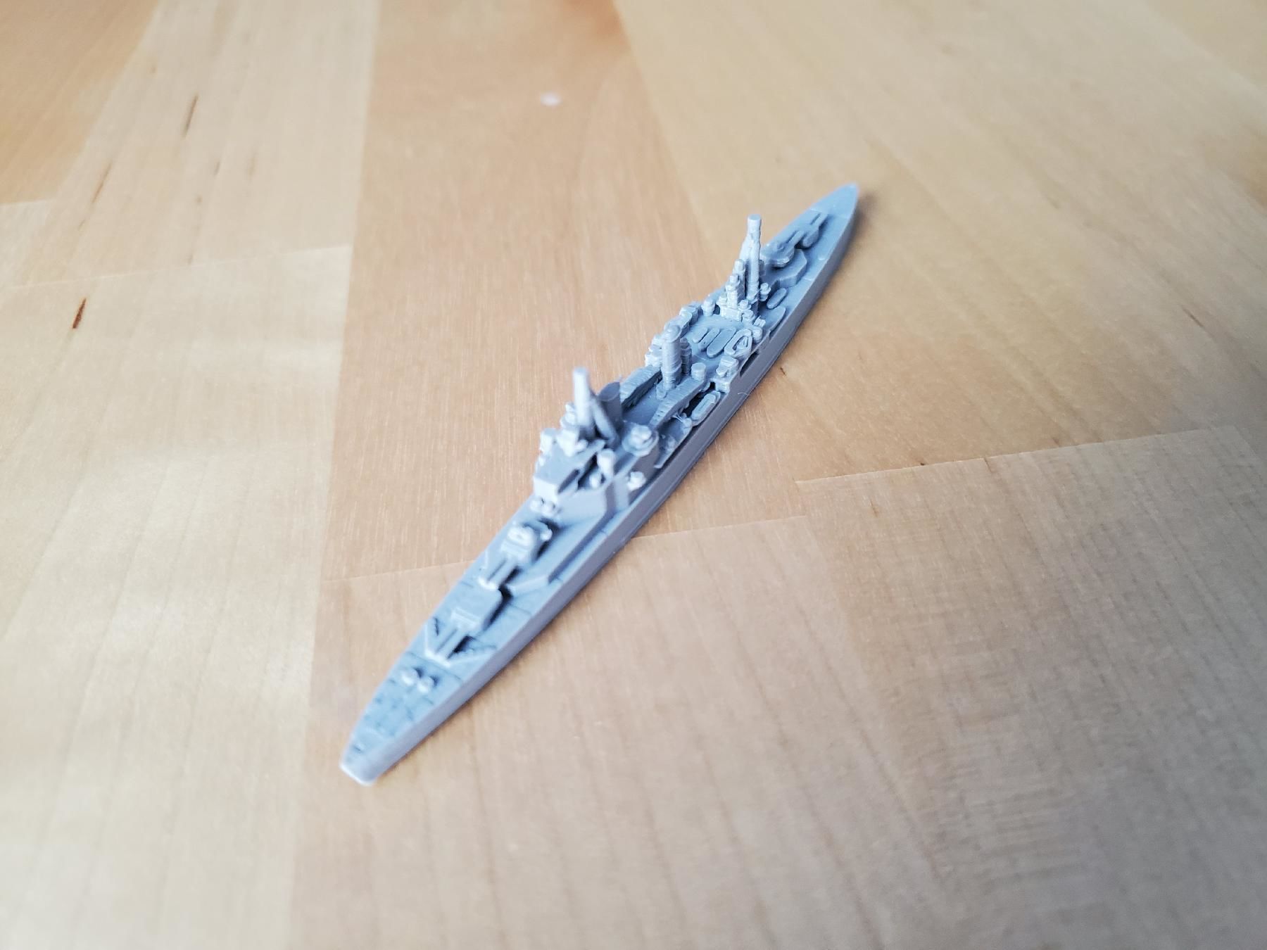 British County London Class Cruiser Warship 3D print model_5