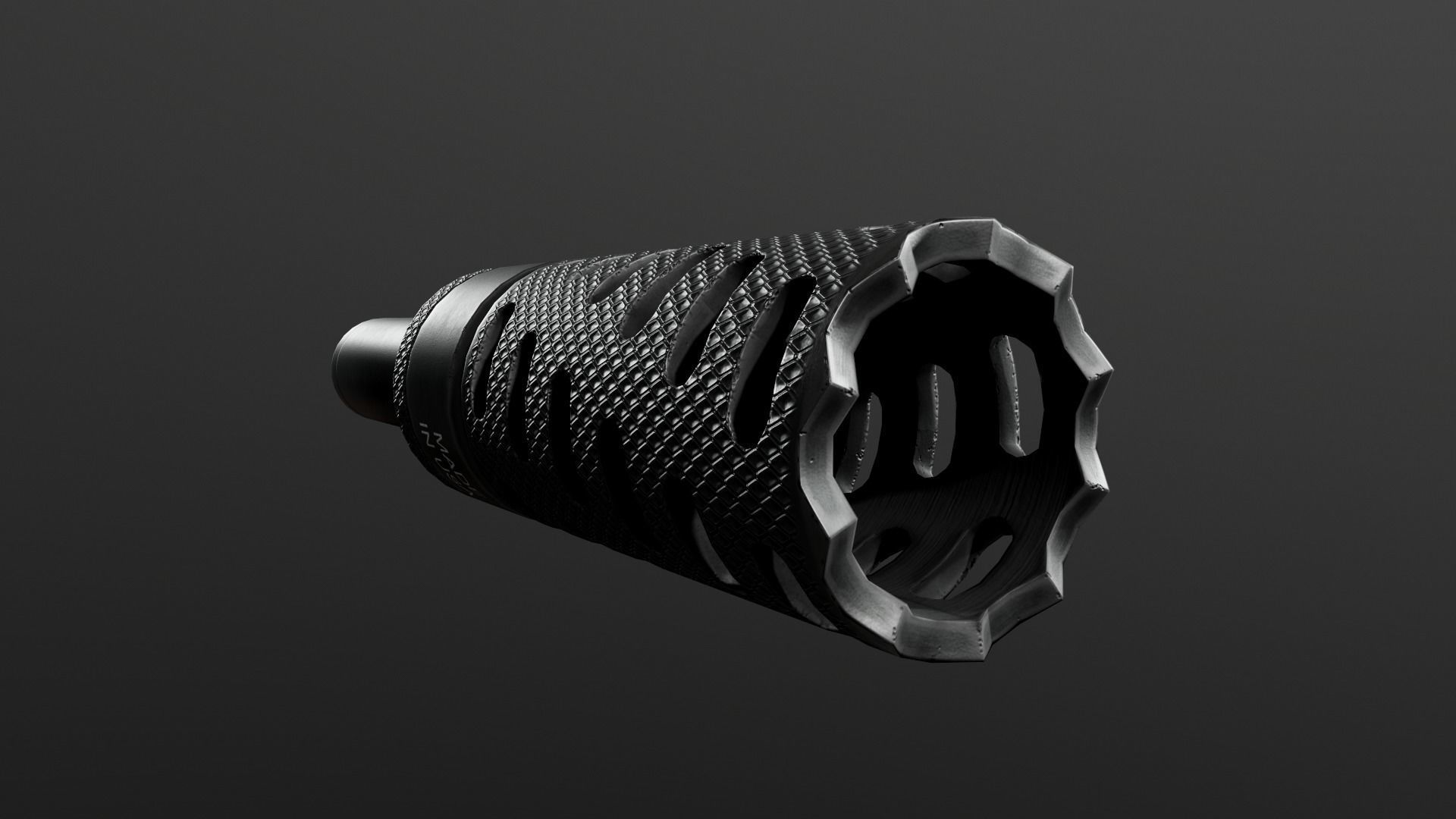 3D model CMB Helical Baffle 12 Gauge Shotgun Muzzle Brake VR / AR / lowpoly CGTrader