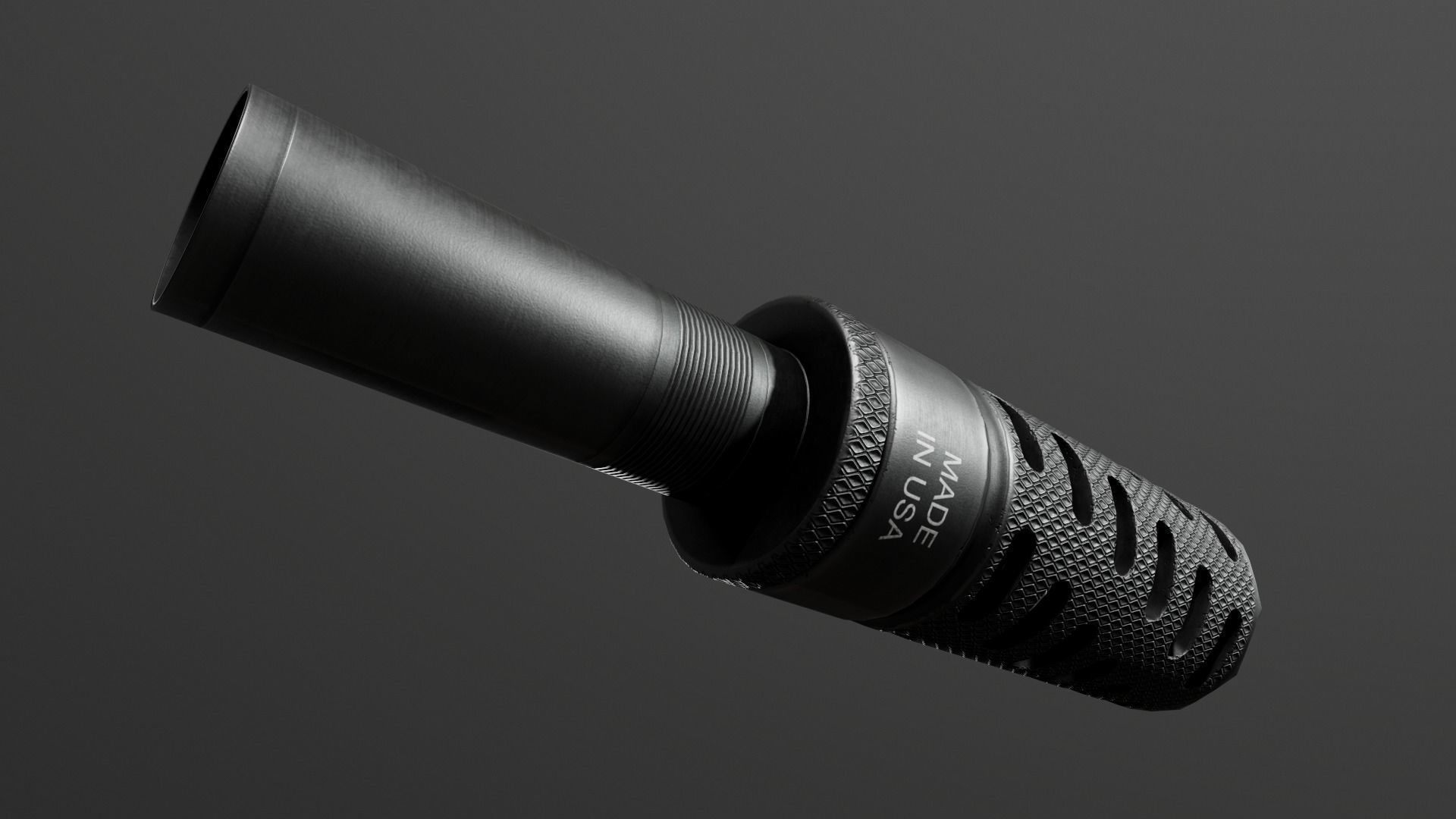 3D model CMB Helical Baffle 12 Gauge Shotgun Muzzle Brake VR / AR / lowpoly CGTrader