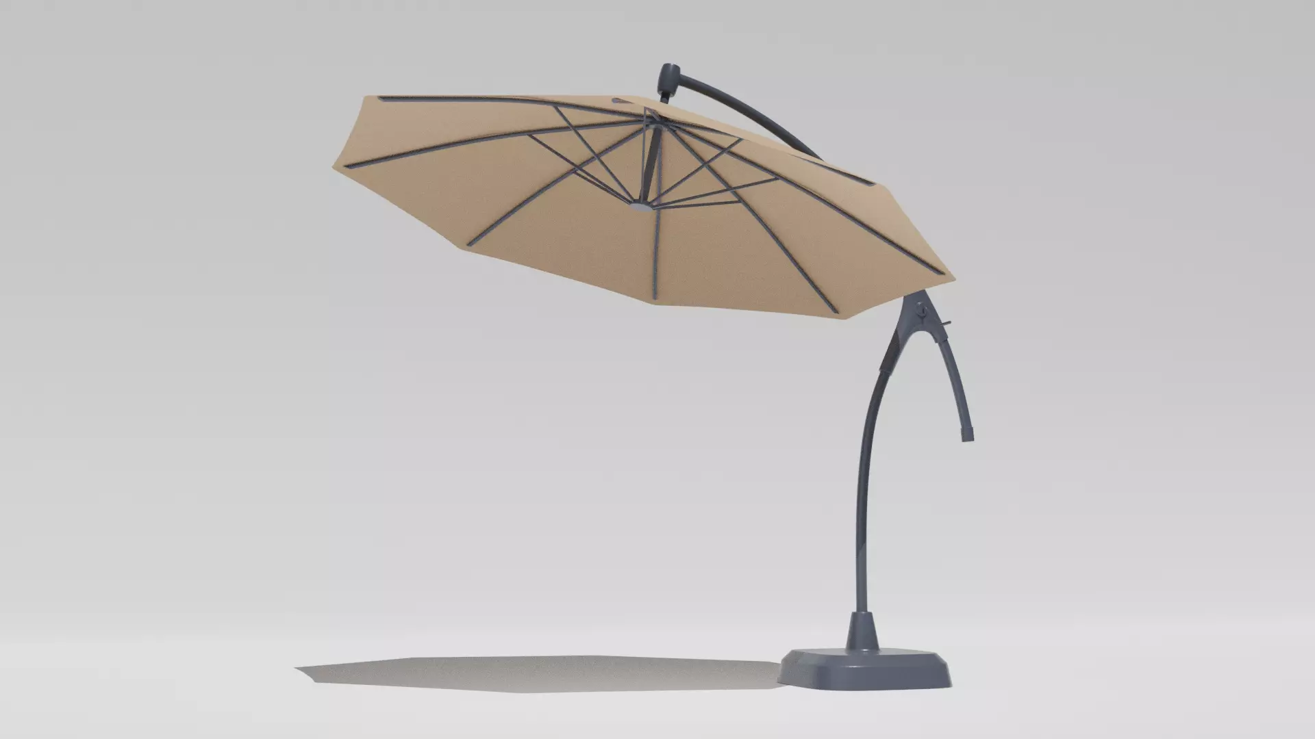 cantilever patio umbrella 3D model