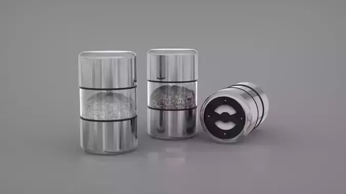 Salt and Pepper Grinders 3D model