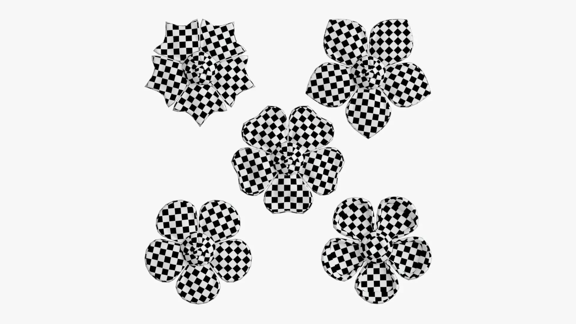 Flower 02 3D model_1