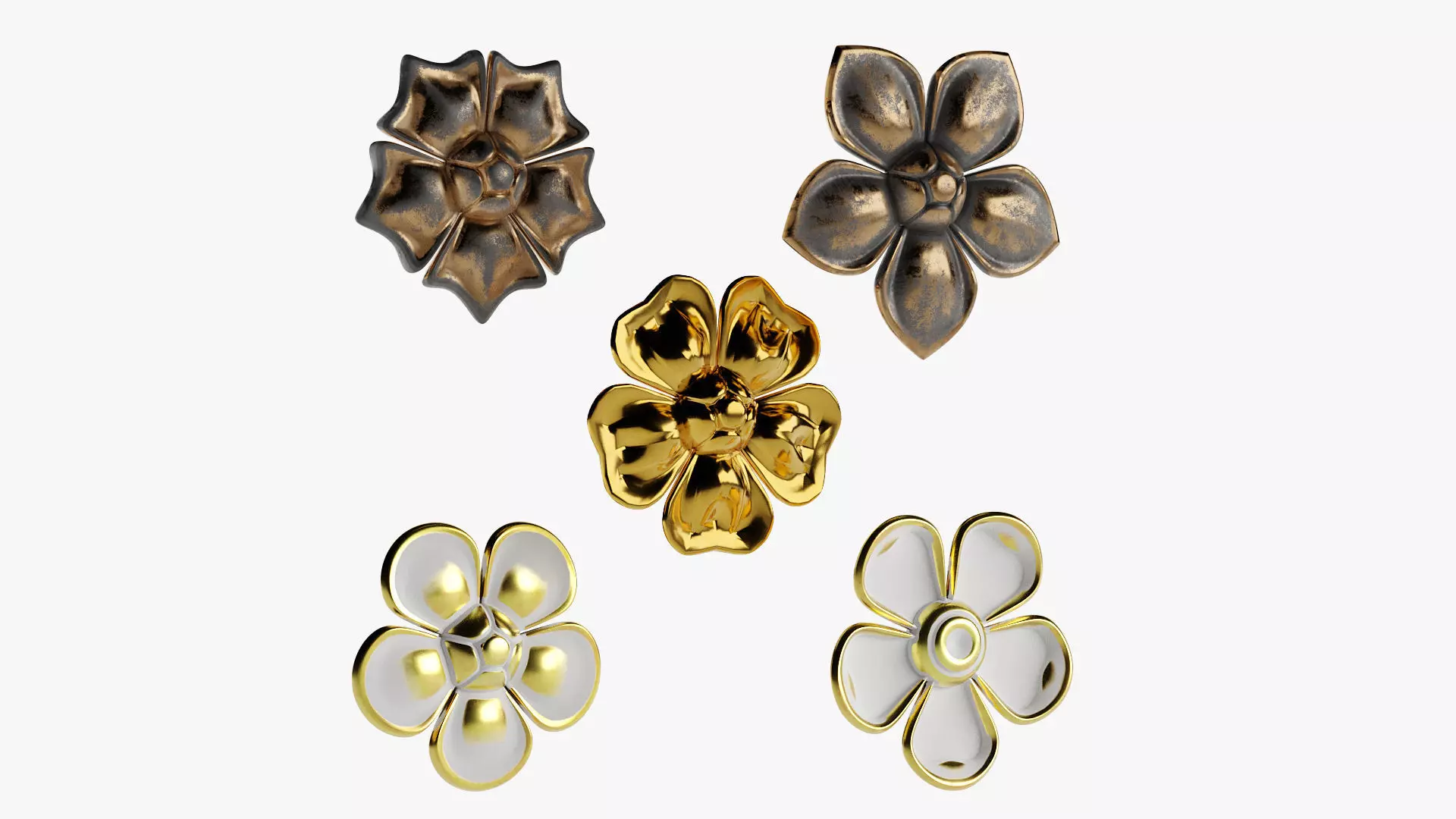 Flower 02 3D model_0