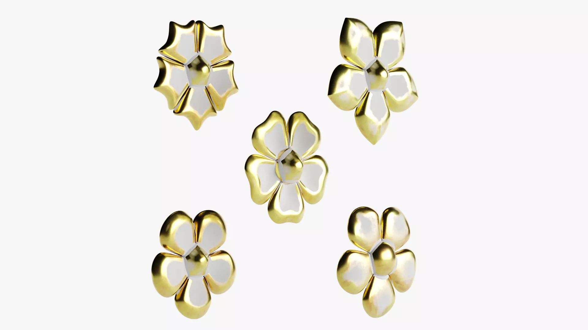 Flower 02 3D model_4