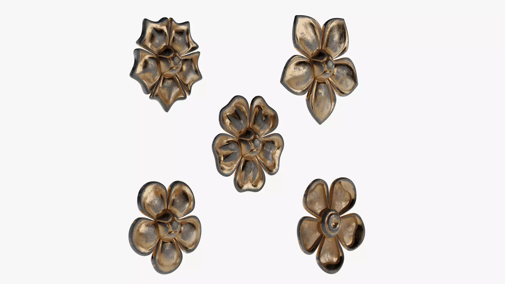 Flower 02 3D model_9