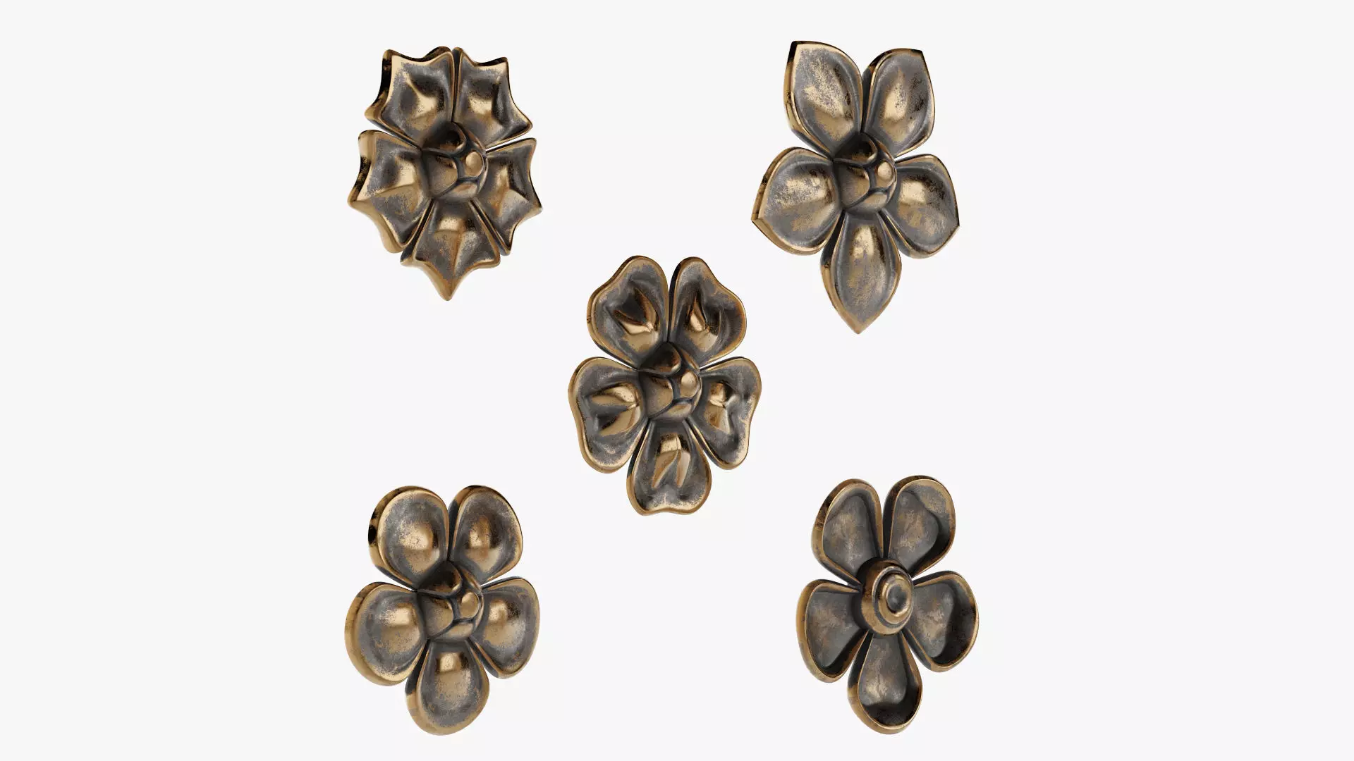 Flower 02 3D model_7