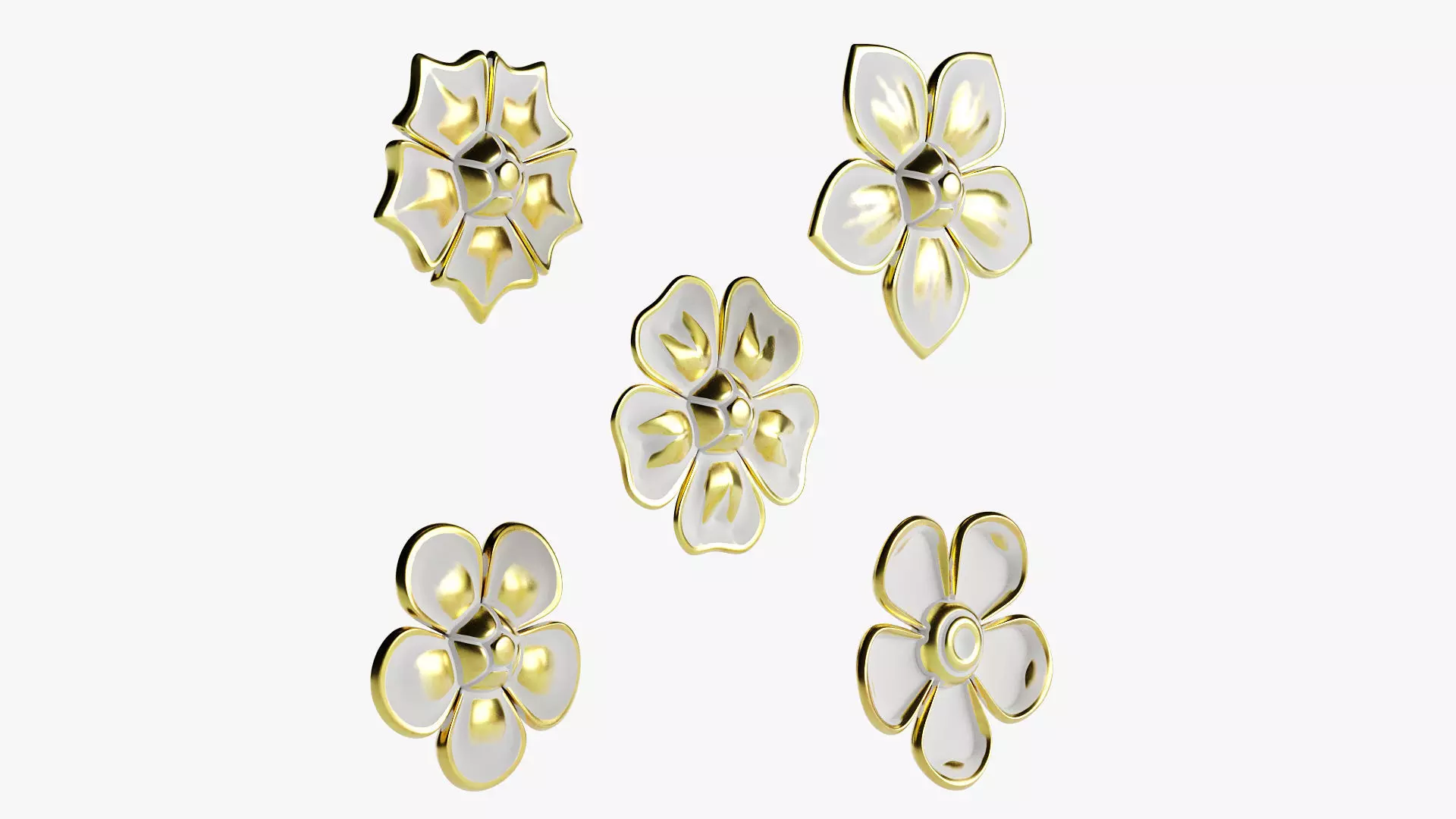 Flower 02 3D model_8