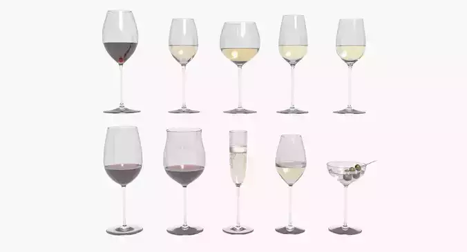 Riedel Superleggero Glasses With Wine Collection