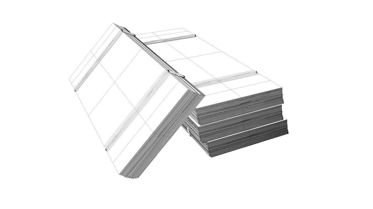 Dollar Stack Low-poly 3D model_8