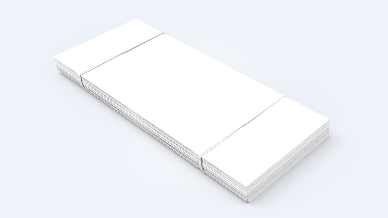 Dollar Stack Low-poly 3D model_7