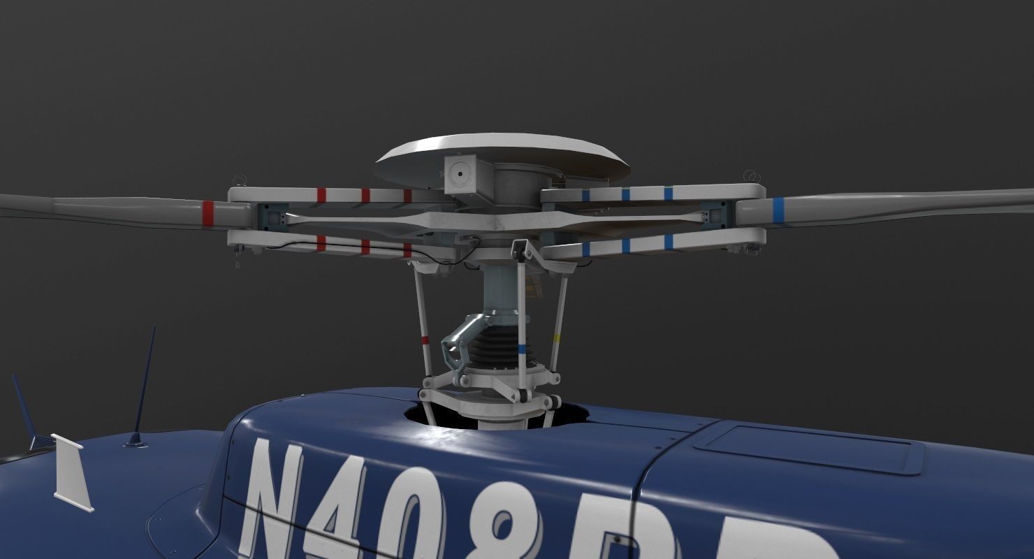 AS-350 San Jose Police Low-poly 3D model_6