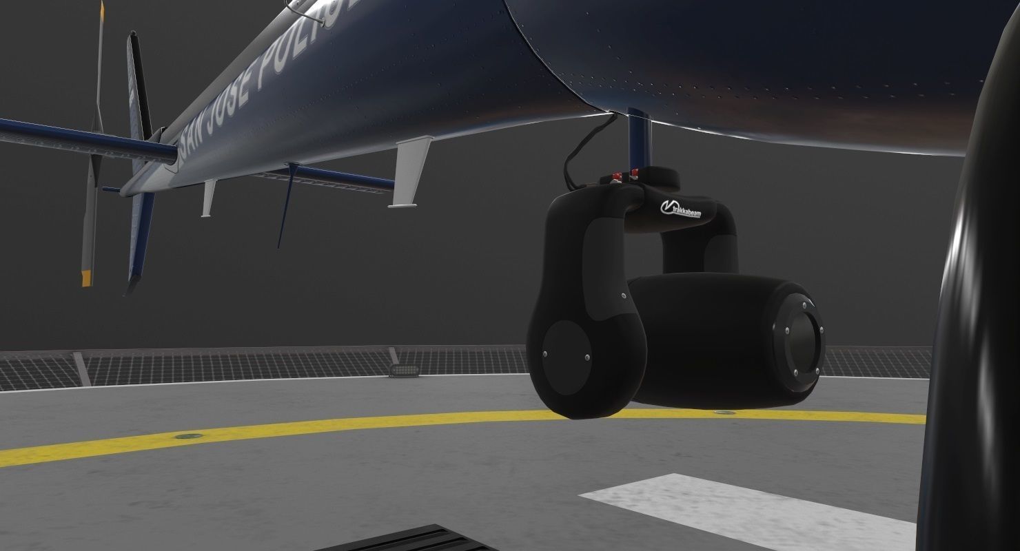 AS-350 San Jose Police Low-poly 3D model_8
