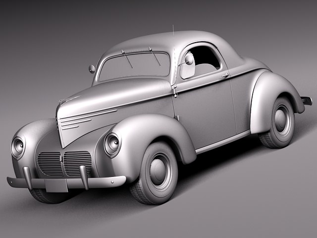 Willys Coupe 1940 3D model_8