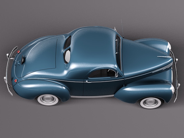 Willys Coupe 1940 3D model_4