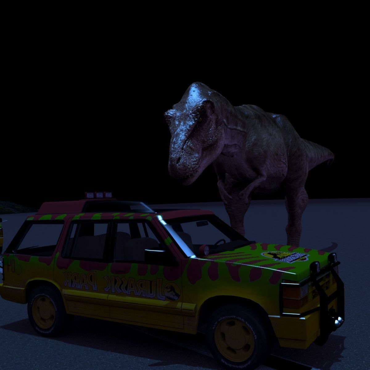8K JP T REX 3D model_42