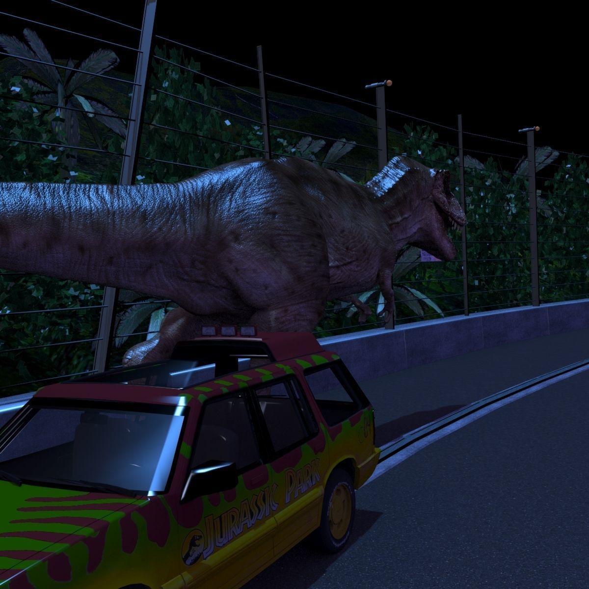 8K JP T REX 3D model_41
