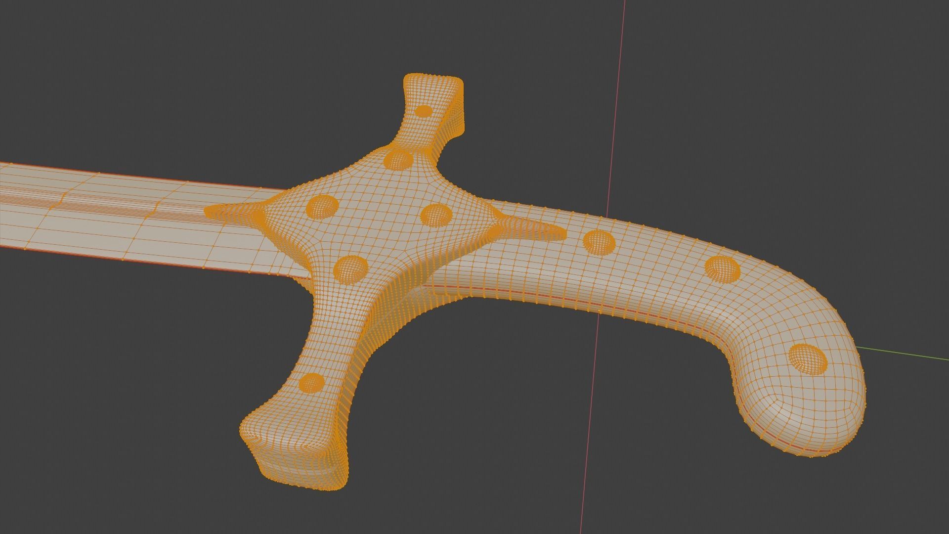 Mamluke Curved Sword 3D model_11